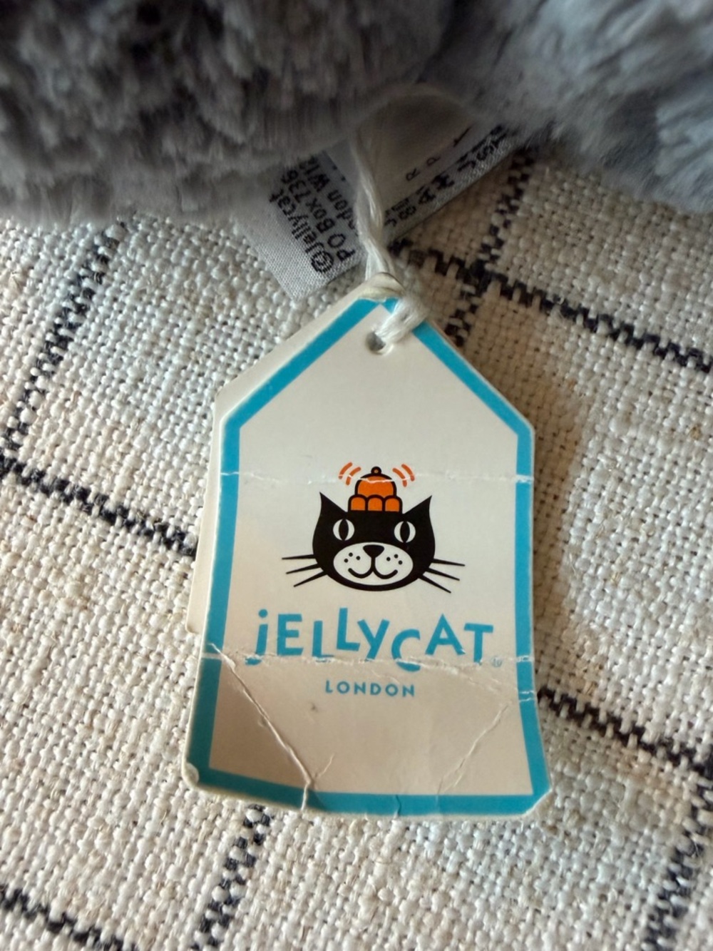 NWT Jellycat Bashful Kitten Gray Soft Fluffy Collectible - Picture 9 of 13